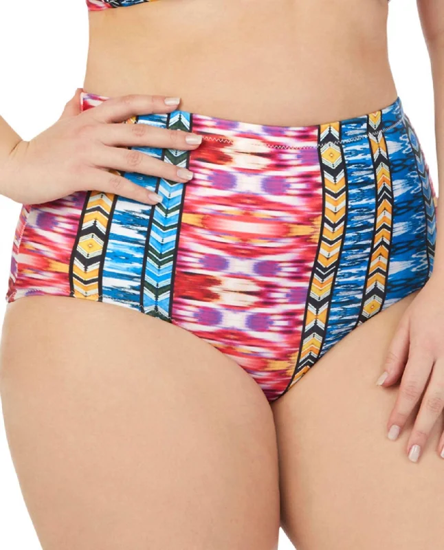 Women's Formal Apparel Women's Curve High Waist Bikini Bottom - Plus In Around The World