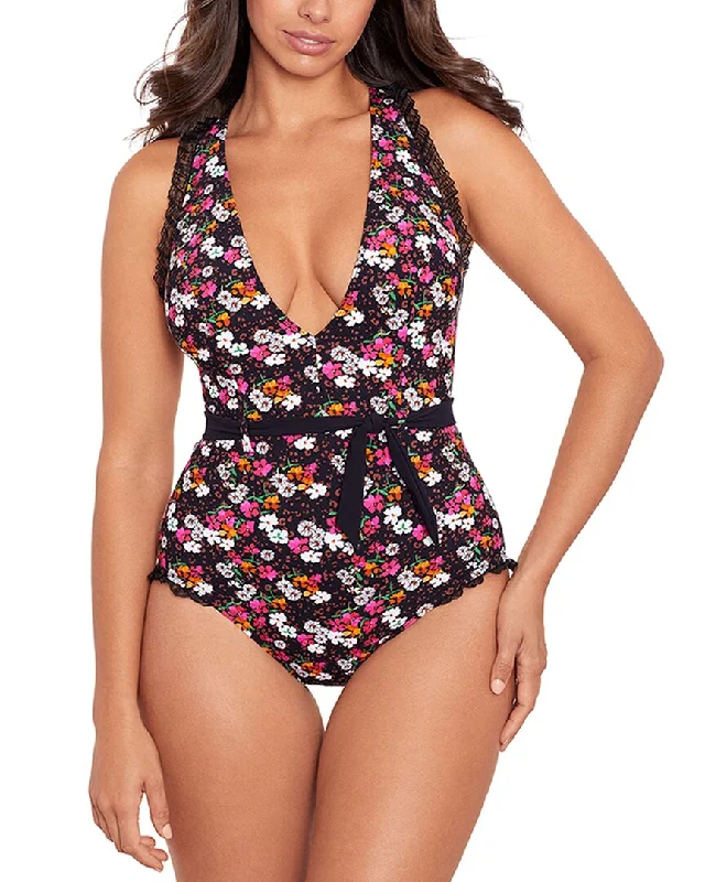 Women's Transitional Apparel Skinny Dippers Dora Cinchette One-Piece