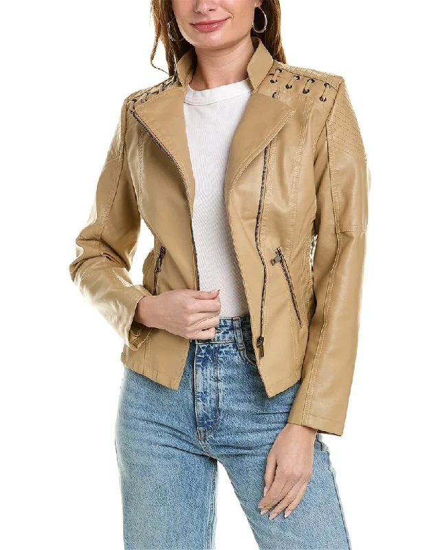 Women's Fashionable Clothing Sets RENE LION Moto Jacket