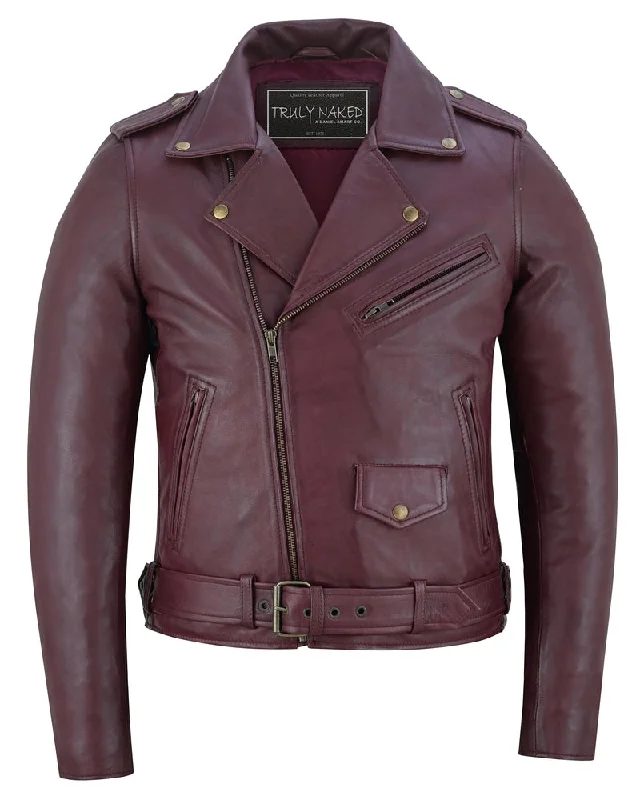 Women's Online Clothing Boutique Rose Glow Women's Oxblood Fashion Leather Jacket