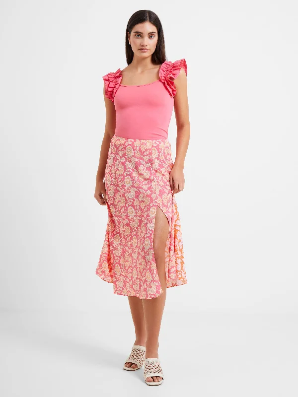 Comfortable Women's Attire Cosette Verona Midi Slip Skirt