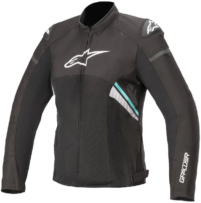 Affordable Women's Attire Alpinestars Women’s Stella T-GP Plus R v3 Airflow Black, White and Teal Textile Jacket Affordable Women's Attire Alpinestars Women’s Stella T-GP Plus R v3 Airflow Black, White and Teal Textile Jacket