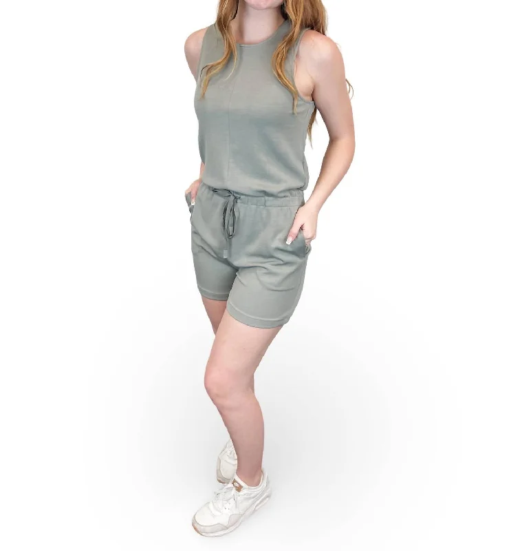 Casual and Comfortable Outfits Robbie Romper In Grey