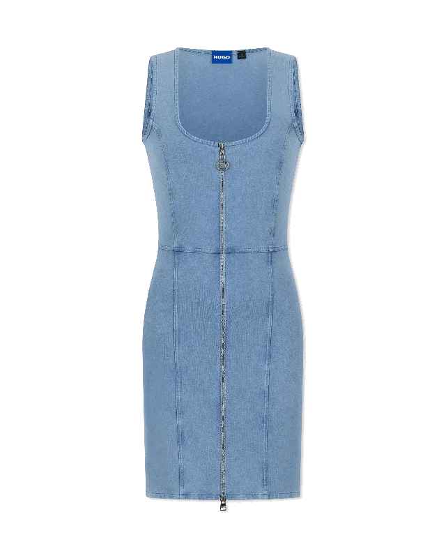 Women's Formal Apparel Nelipa-B Sleeveless Denim Mini Dress