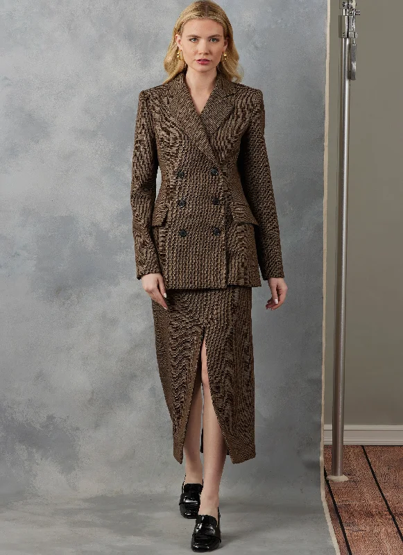 Everyday Women's Fashion Trends Vogue Jacket & Skirt V2056