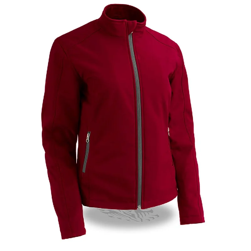 Casual Women's Clothing Online Milwaukee Leather MPL2763 Women's Red Waterproof Lightweight Soft Shell Jacket Casual Women's Clothing Online Milwaukee Leather MPL2763 Women's Red Waterproof Lightweight Soft Shell Jacket