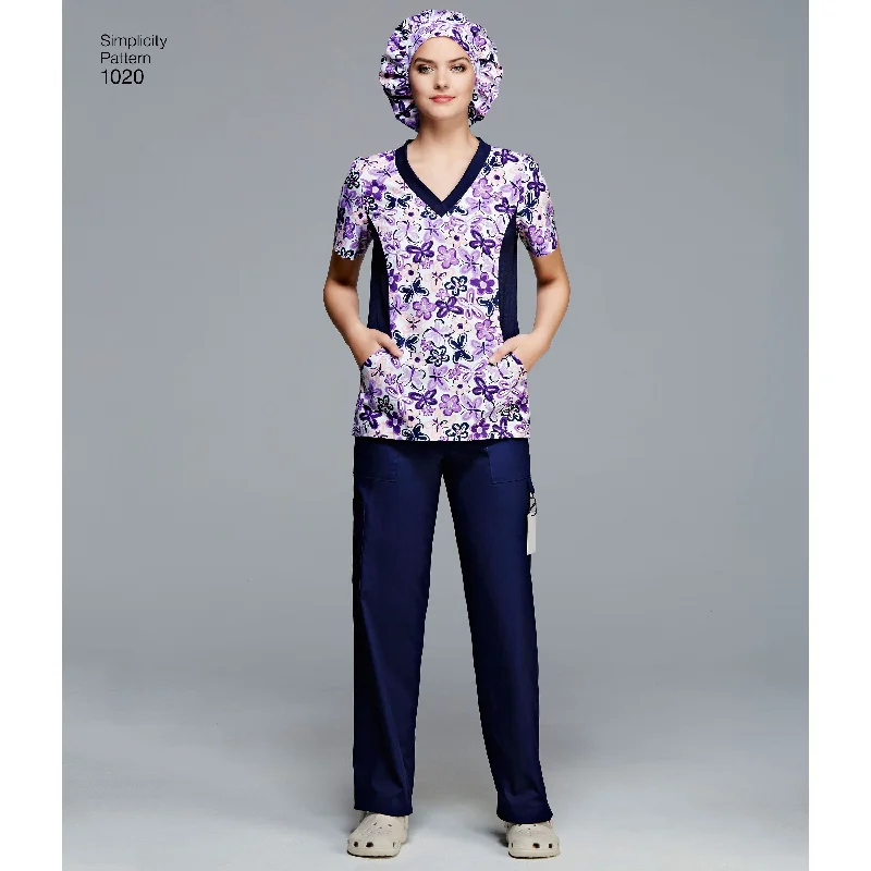 Women's Clothing For Casual Outings Simplicity Scrubs S1020