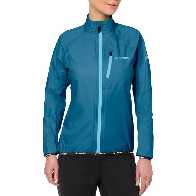 Casual Chic Women's Clothes Vaude Women's Drop Biking Rain Jacket III - Kingfisher