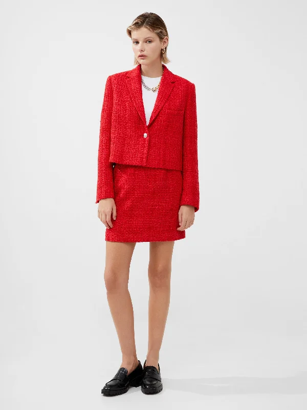 Women's Fashion-Forward Apparel Azzurra Tweed Mini Skirt