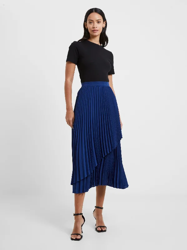 Vintage-Inspired Women's Apparel Arie Pleated Midi Skirt