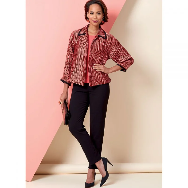 Women's Apparel Butterick Jacket, Dress and Trousers B6802