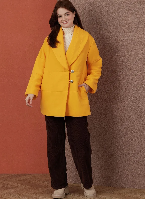Women's Outerwear Attire Simplicity Coat & Jacket S3007