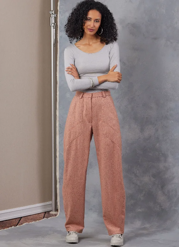 Women's Holiday Outfit Vogue Barrel Trousers V2051