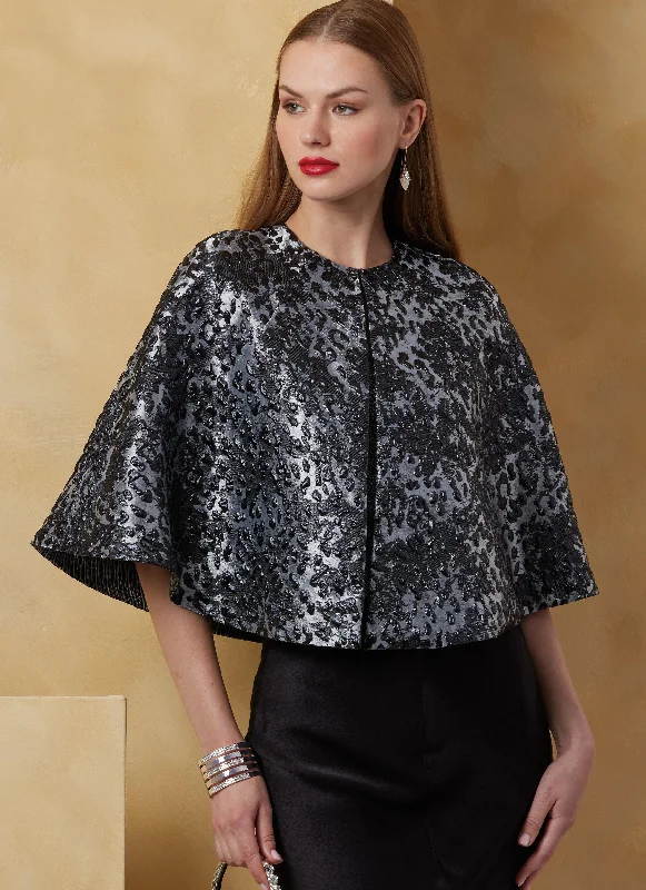 Chic Women's Attire Vogue Bolero and Capes V2078