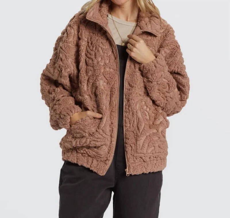 Women's Comfortable Lounge Attire First Light Jacket In Sweet Earth