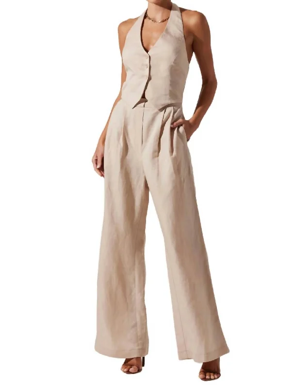 Women's Contemporary Clothing Tatum Jumpsuit In Nutural