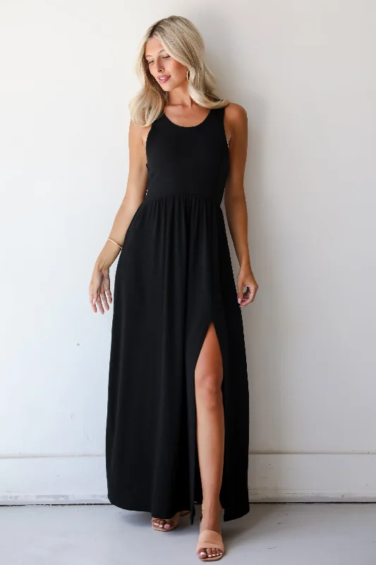 Women's Trendy Garments FINAL SALE - Ideal Choice Knit Maxi Dress