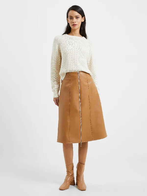 Women's Evening Garments Claudia PU Midi Skirt
