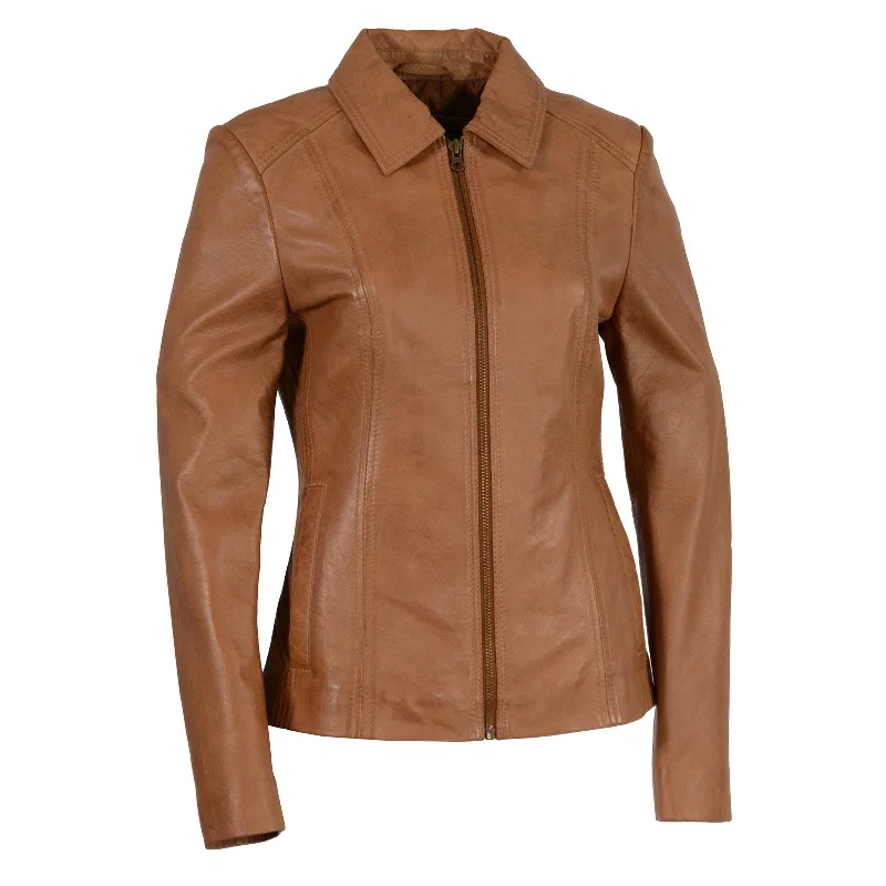 End Of Season Sale Clothing Milwaukee Leather SFL2850 Women's Classic Saddle Zippered Motorcycle Style Fashion Leather Jacket with Shirt Style Collar End Of Season Sale Clothing Milwaukee Leather SFL2850 Women's Classic Saddle Zippered Motorcycle Style Fashion Leather Jacket with Shirt Style Collar