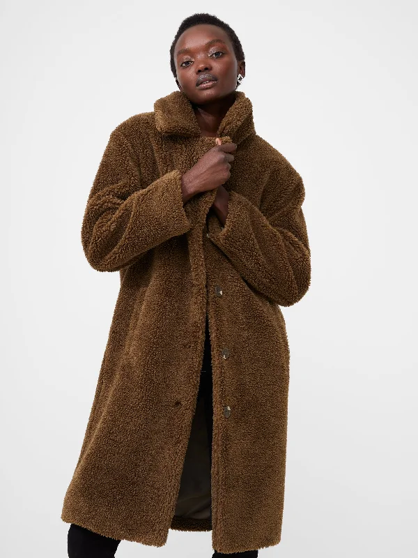 Women's Evening Wear Borg Peacoat