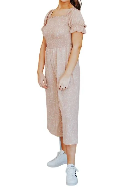 Women's Office Attire Jump For My Love Jumpsuit In Rose