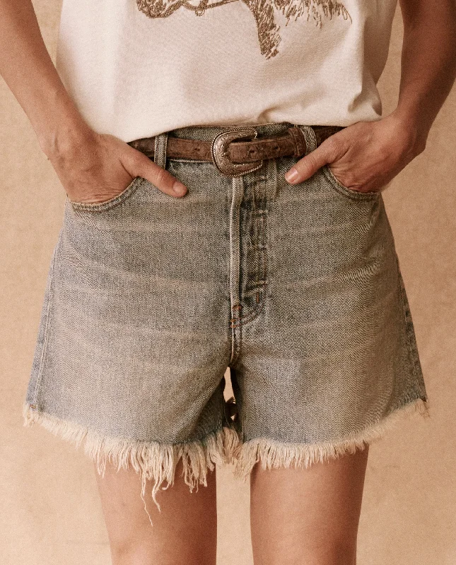Vintage Clothing For Women The Clark Short. -- Gravel Wash
