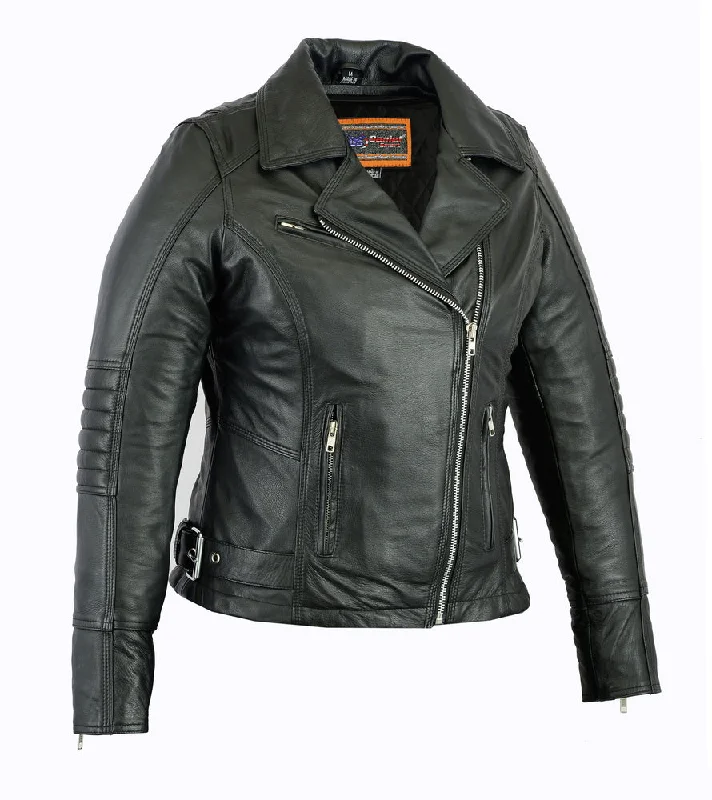 Comfortable Women's Clothing DS835 Women's Updated Lightweight Stylish M/C Jacket