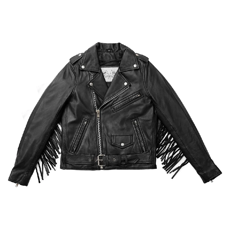 Women's Casual Wear Clothes Lesley - Women's Motorcycle Leather Jacket - BHBR