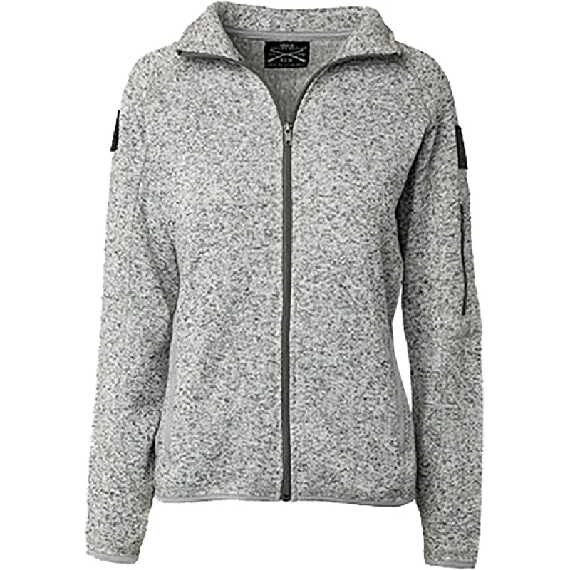 Women's Clothes For Special Occasions Grunt Style Women's Full Zip Sweater Jacket - Heather Gray Women's Clothes For Special Occasions Grunt Style Women's Full Zip Sweater Jacket - Heather Gray