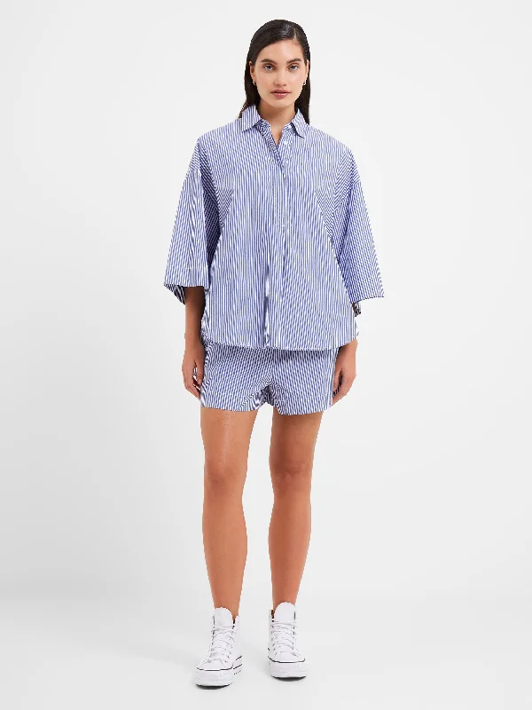 Women's Garments Rhodes Poplin Stripe Pull-On Shorts