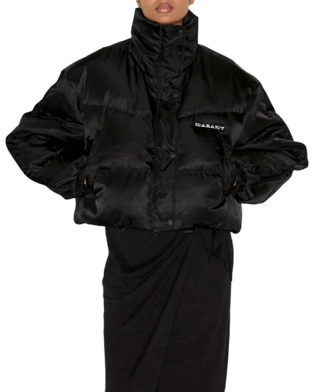 Women's Activewear for Exercise and Sports Telia Puff Jacket In Black