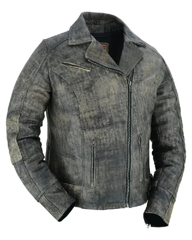 Women Wear Boutique DS836 Women's Updated Stylish Antique Brown M/C Jacket