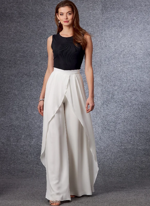 Women's Plus-Size Attire Vogue Trousers V1702