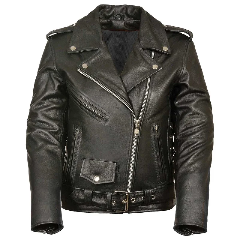Women's Clothing for Every Season and Trend M-Boss Motorcycle Apparel BOS22506 Women's ‘Conceal and Carry’ Classic Biker Leather Jacket Women's Clothing for Every Season and Trend M-Boss Motorcycle Apparel BOS22506 Women's ‘Conceal and Carry’ Classic Biker Leather Jacket