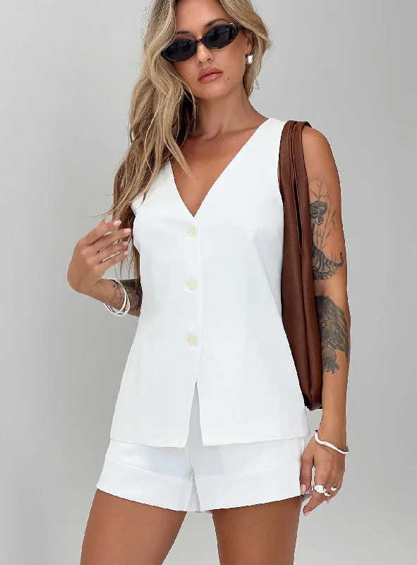 Women's Work Outfit For The Office Lesky Set White