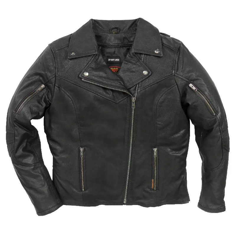 Women's Clothing Stores Hot Leathers JKL1029 Ladies Leather Carry Conceal Jacket with Vents and Side Zippers Women's Clothing Stores Hot Leathers JKL1029 Ladies Leather Carry Conceal Jacket with Vents and Side Zippers