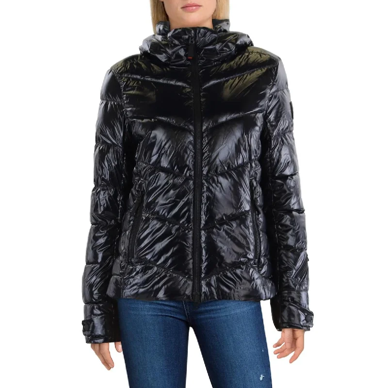 Stylish Women's Apparel Womens Insulated Hooded Puffer Jacket