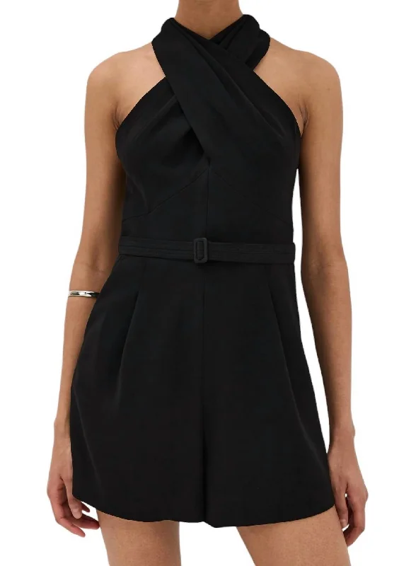Relaxed Fit Women's Fashion Mallory Jumpsuit In Black