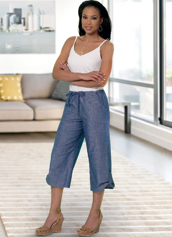 Women's Relaxed Outfit McCalls Shorts and Trousers M8063