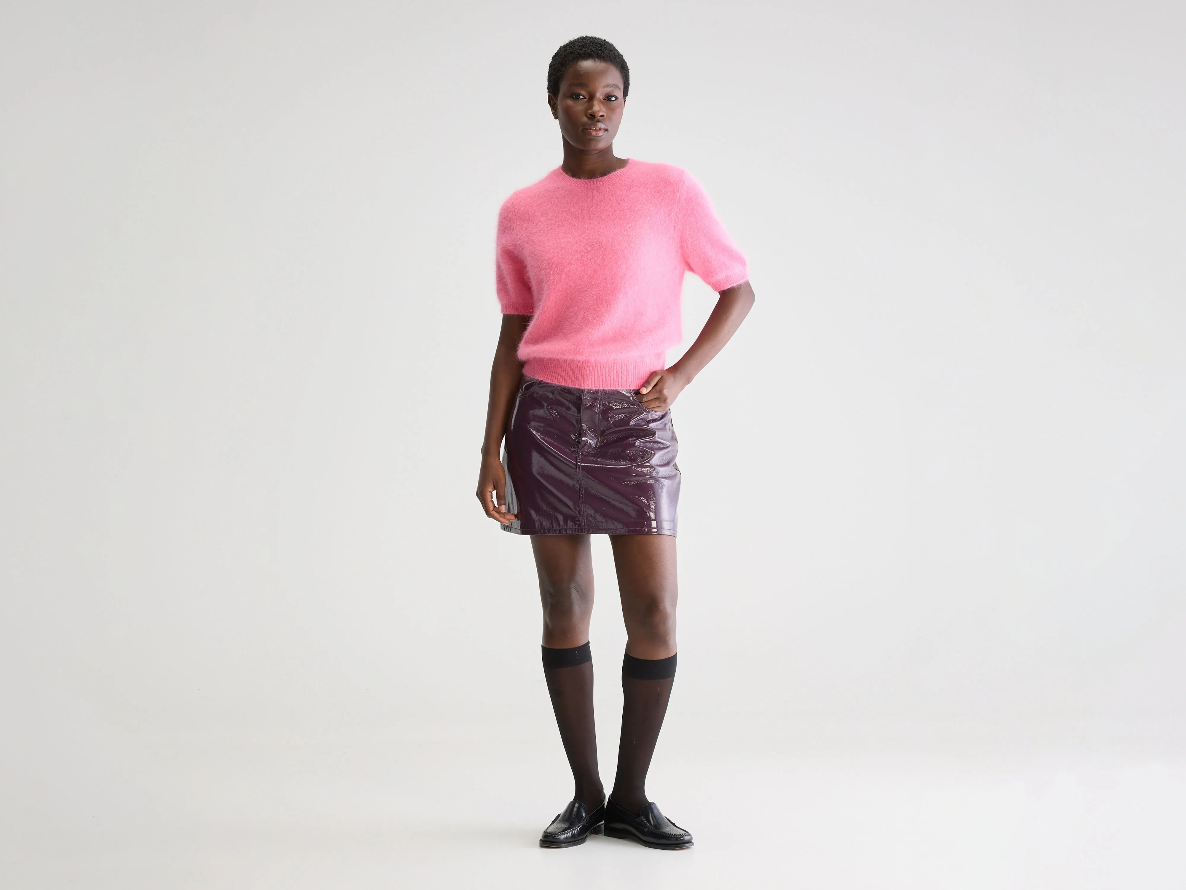 Women's Night-Out Clothes Sour mini skirt (251 / W / WINE)