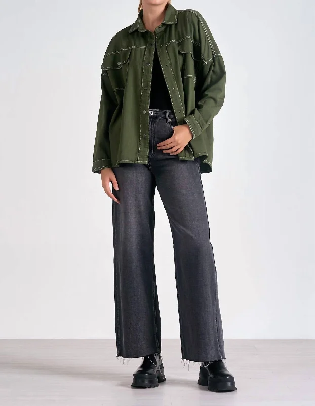 Women's Stylish Professional Garments Cosmo Jacket In Olive