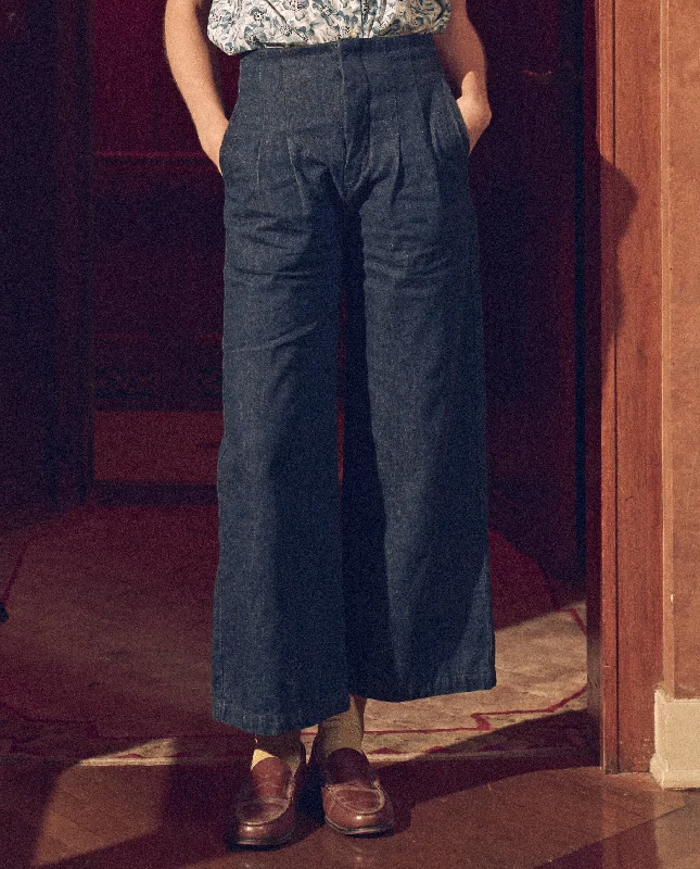 Woman Clothing The Sculpted Trouser. -- Rinse Wash