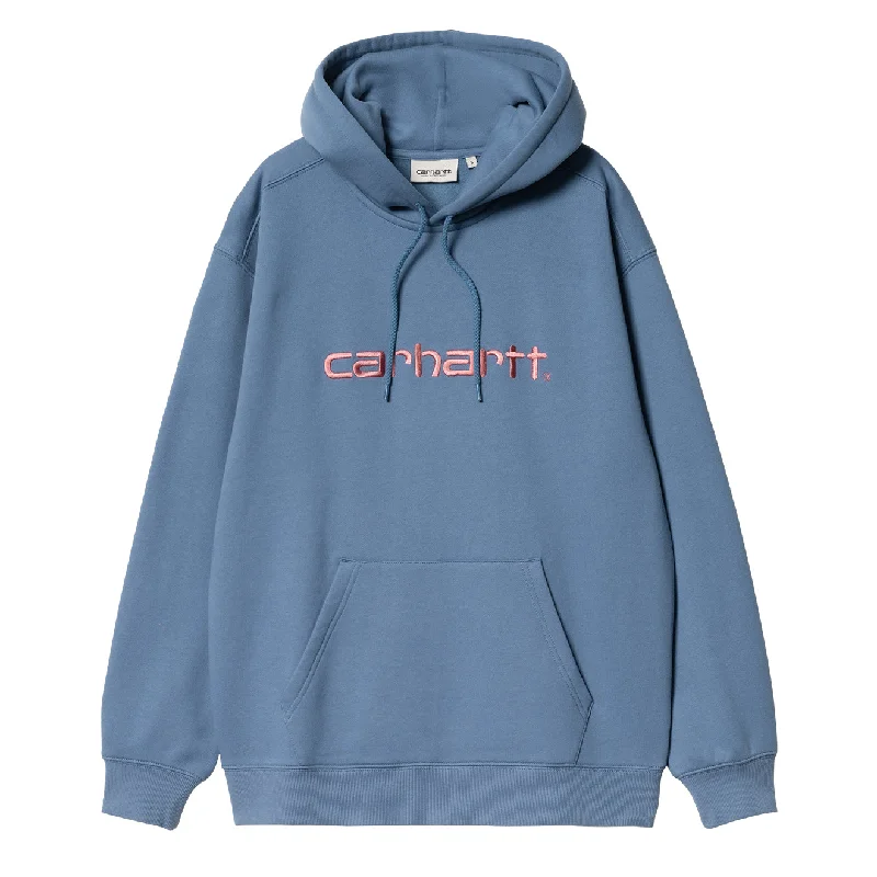 Women's Date Night Outfit Carhartt WIP Womens Hooded Sweat Sorrent / Glassy Pink