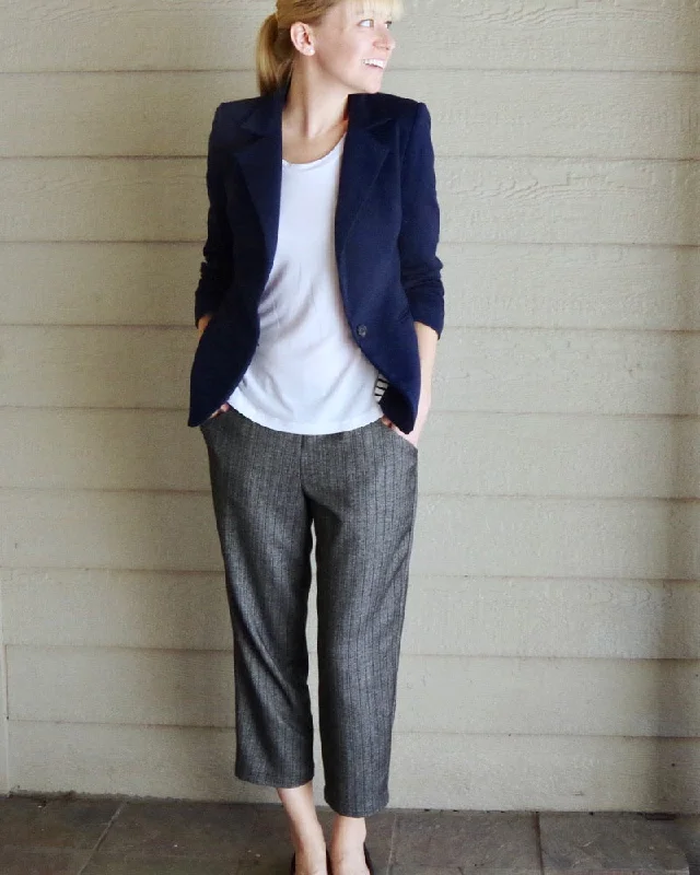 Clothes Women Blue Dot Patterns Coffeehouse Pant