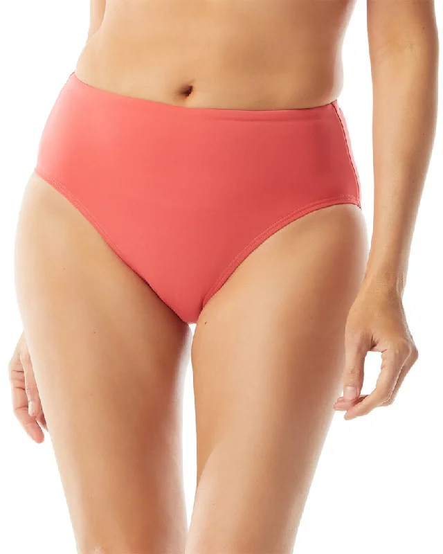 Affordable Luxury Women's Apparel Coco Contours Onyx High Waist Bikini Bottom