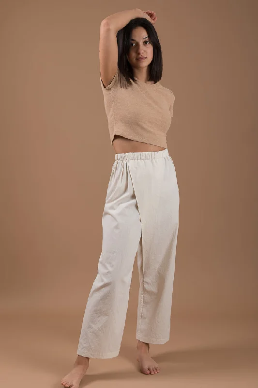 Women's Evening Clothing Ready to Sew Pleat Asymmetrical Pants