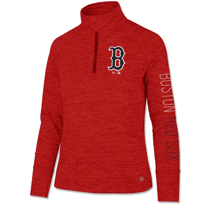 Plus-Size Women's Clothing Ladies 47 Forward Impact 1/4 Zip - Red