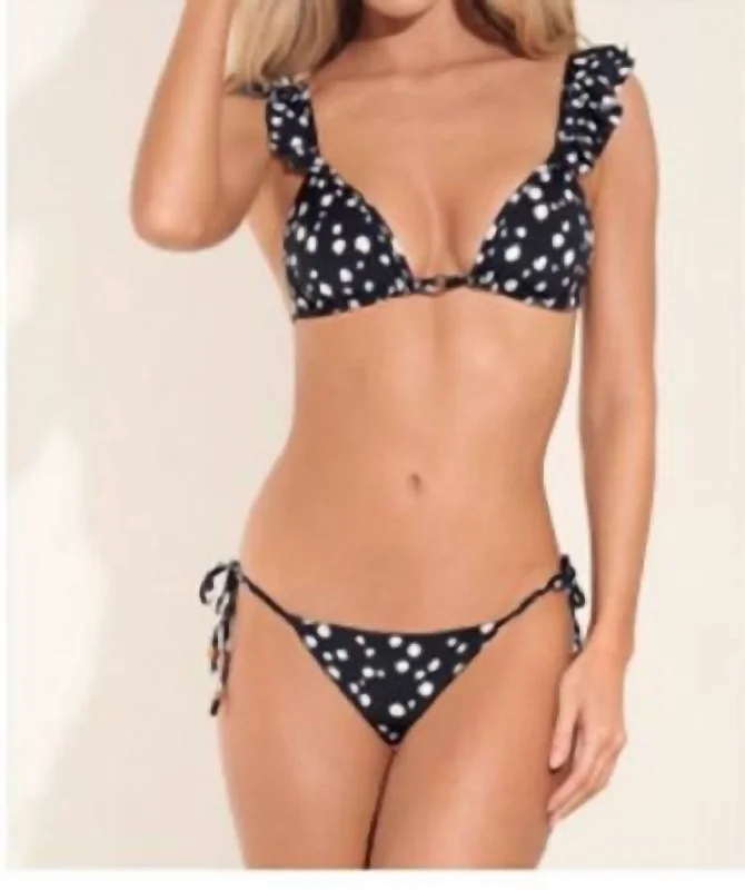 Trendy Boutiques Online Daisy Sunny Bikini Bottom In Black