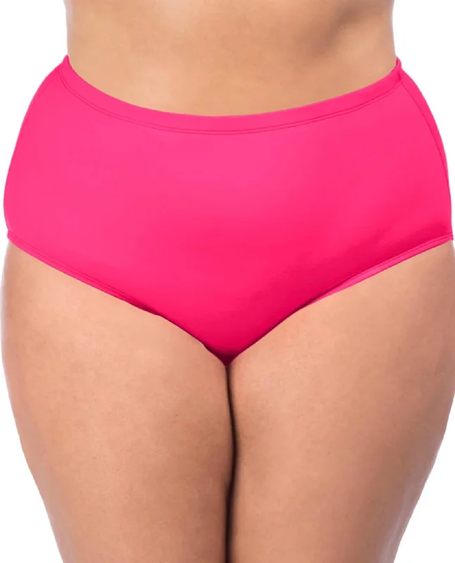 Women's Vintage Attire Hi-Rise Swim Bottom - Plus In Watermelon