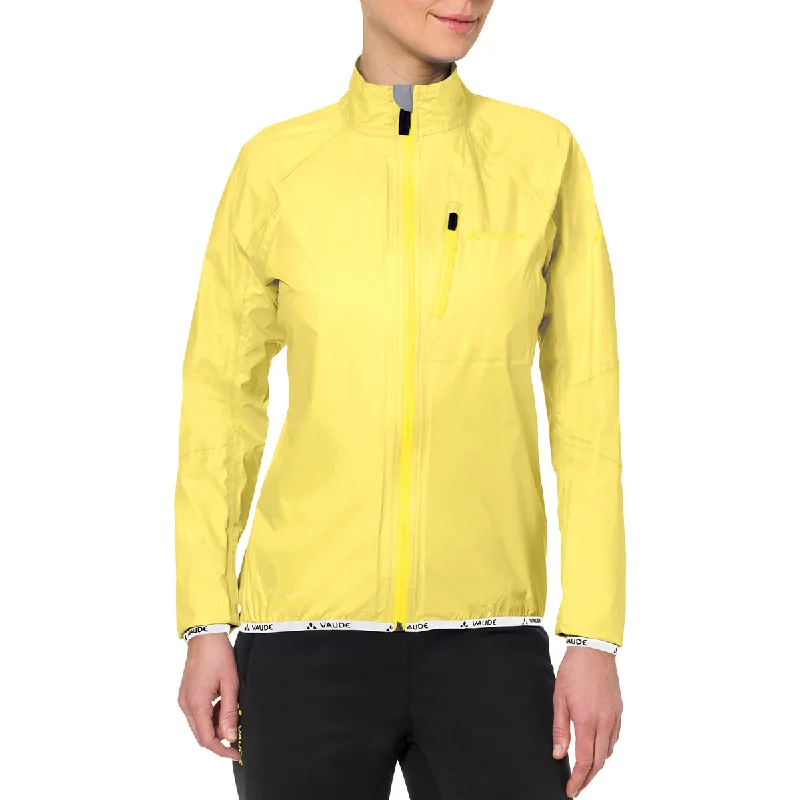 Women's Clothes For The Office Vaude Women's Drop Biking Rain Jacket III - Mimosa